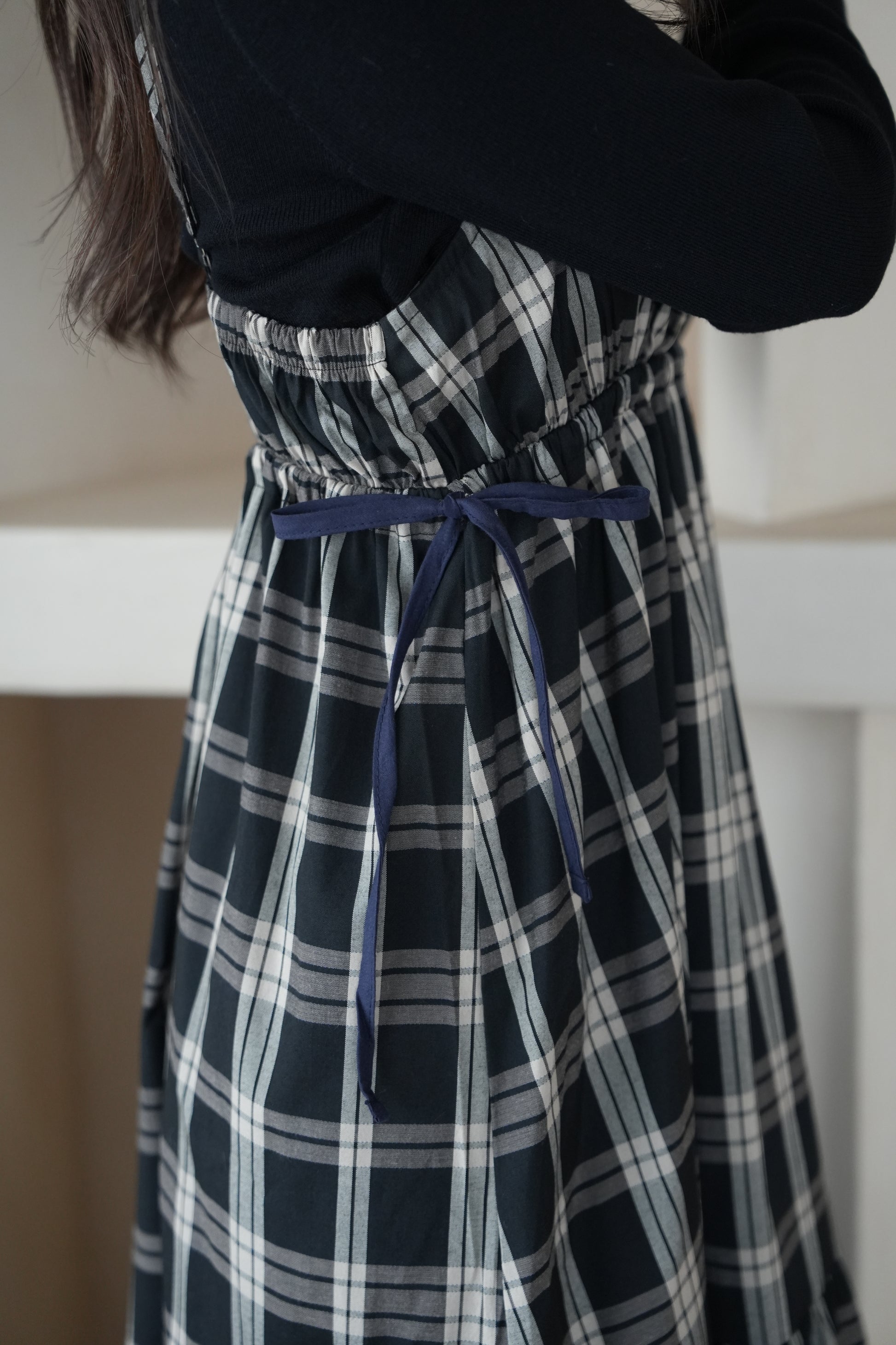 サイドリボンティアードキャミワンピース