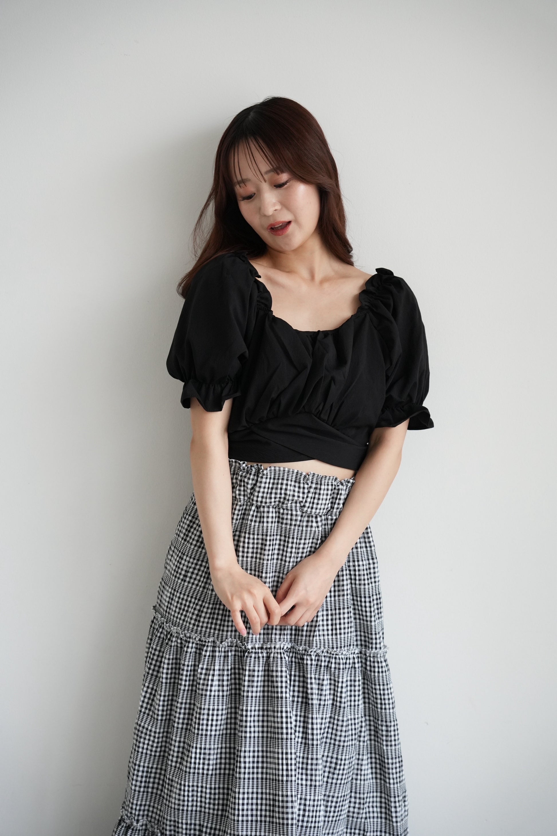 2wayオフショルダーバックリボンブラウス